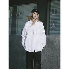 日系衬衫男女长袖港风潮流宽松2024秋季新款ins帅气外套CY971-P38，男装衬衫，星座412-2