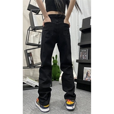 抖音品质春季新款美式高街潮修身弹力牛仔裤B315-K003-特p43-控78，男装牛仔裤，电商B315