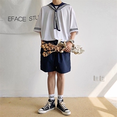 【2025春夏】JK制服海军水手服套装小披肩班服集体服团体服男女，男装休闲套装，星座112A