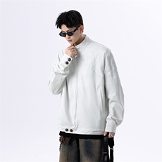 春季新款港风美式提花刺绣痞帅立领夹克男XZ213-JK1000-P88控118，男装夹克，星座213