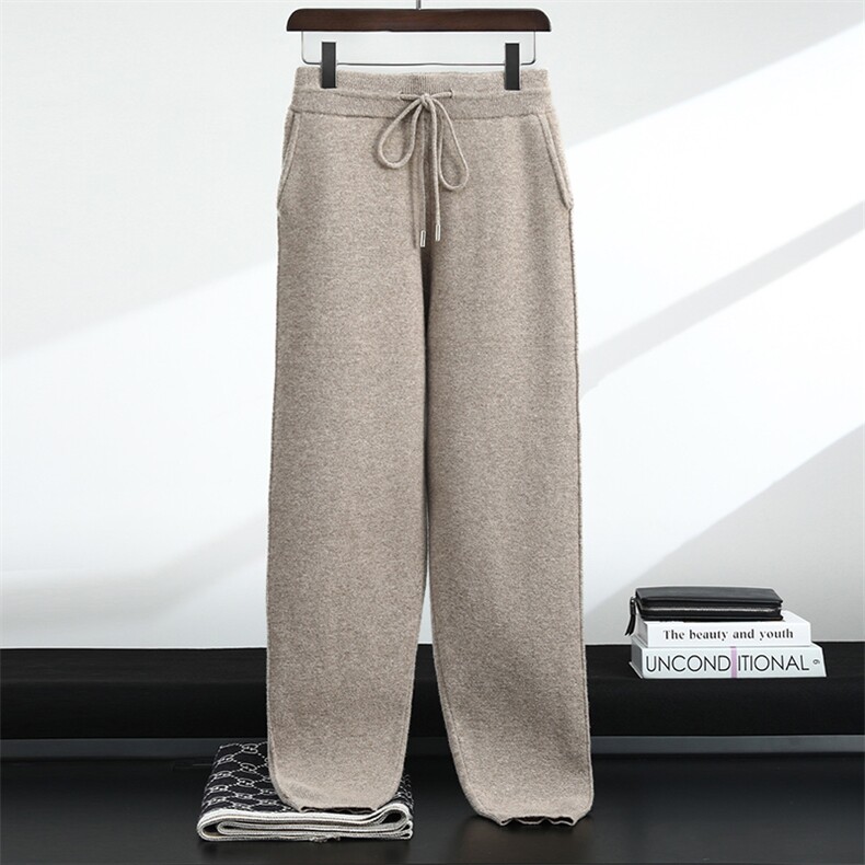 2025秋冬长裤直筒型青春流行小脚裤，男装休闲裤，千国羊绒