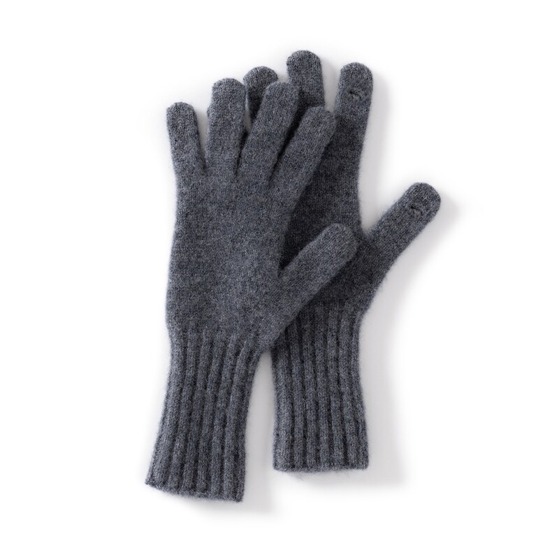 2025时尚百搭简约休闲平面手套，手套，绒朵羊绒