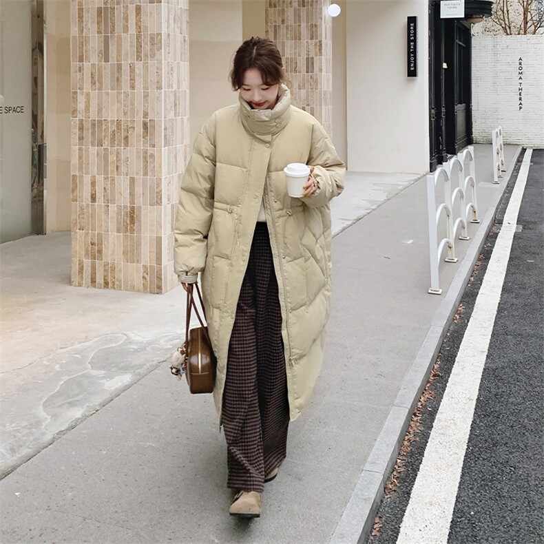 现-货【新款首-发】90%白鸭绒韩版宽松加厚外套1858款-P320-K430图片