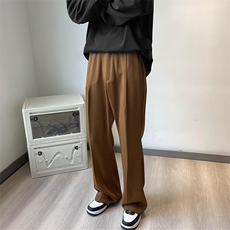 微喇西裤男韩版潮流垂感帅气2023秋冬季新款ins宽松长裤K4561-P36，男装西裤，星座412-2