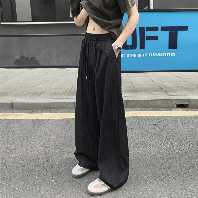 ！2025夏季新款男士直筒宽松休闲裤冰丝长裤310A-4-KZ93-P35,男装休闲裤,星座310A-4