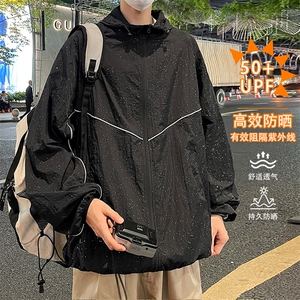 特批P55无差价夏季满天星冰丝UPF50+反光条设计感防晒衣男士J2609图片