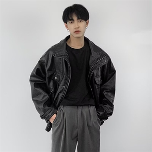 【升级款】高级感机车皮衣夹克男女外套PU皮飞行服Y10166-P85网图图片