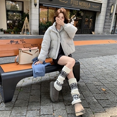 新款独特超好看短款羽绒服女款冬季立领面包服小个子羽绒外套，女装羽绒服，2B114