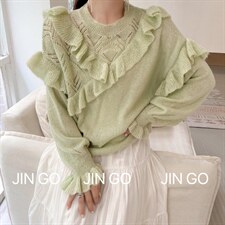 马海毛毛衣，女装针织衫/毛衣，JIN GO
