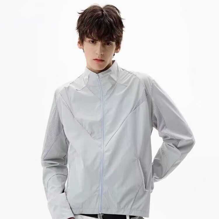 美式网眼防晒衣透气立领户外长袖夏季新款防晒服男女WA9364-P48图片