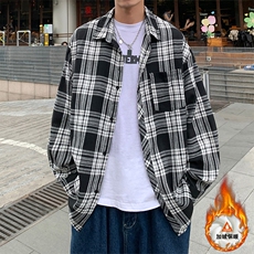 秋季新款格子衬衣男女宽松休闲百搭上衣C2167-特P32/CJ9735-特P40，男装衬衫，电商A007