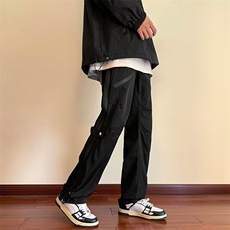美式高街机能工装裤男秋季宽松休闲长裤拉链防水冲锋裤CK9728-P40，男装休闲裤，星座1008
