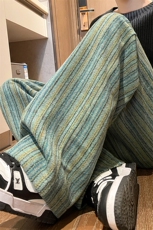 8XL-M特大码呢料加绒裤男新年裤条纹卫裤休闲基础款K948P60加绒70，男装休闲裤，电商D206-1