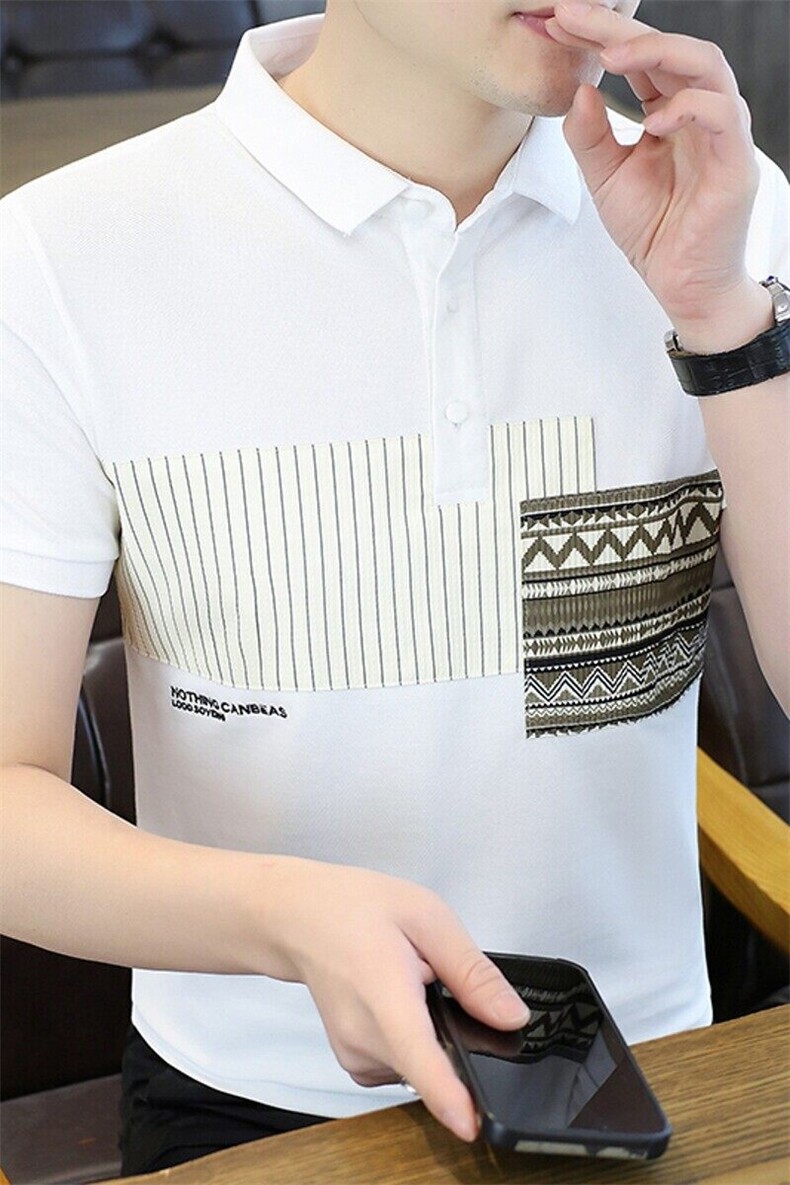 25055-P40夏季时尚休闲短袖T恤男POLO衫,男装T恤,电商D310B-1