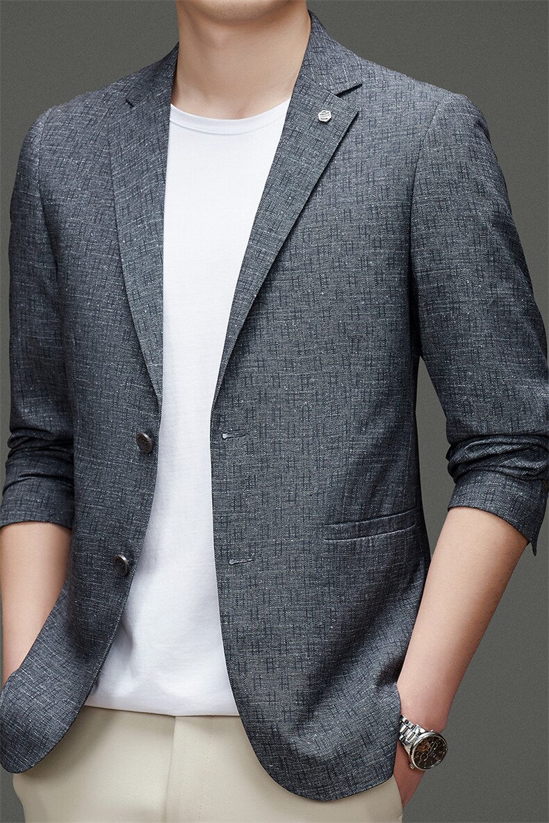 DJ2205钱塘2020-3秋冬季新款时尚休闲百搭中年男士西服P147,男装西服,钱塘207-3