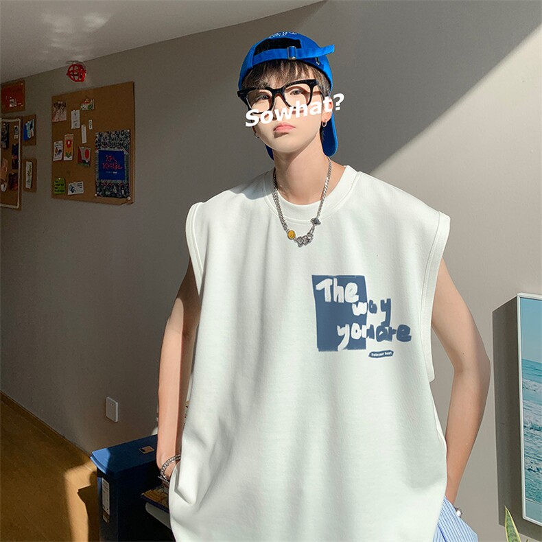 夏季男装背心/马甲/坎肩美式创意字母印花无袖T恤B239-1235-P23,男装背心/马甲,星座514-2(原B239)