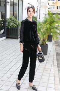 钻石绒套装,女装职业装,兰蔻儿