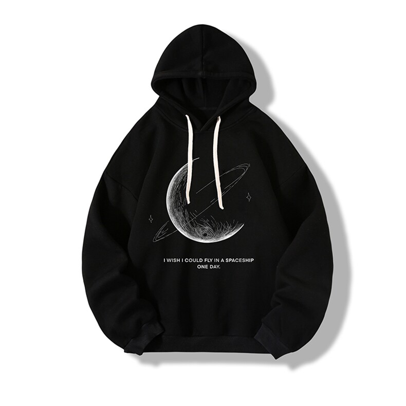月亮卫衣男款春秋季美式oversize潮牌学生上衣服重磅连帽宽松外套,男装卫衣,电商A040