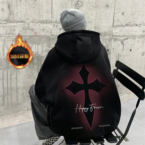 抖音供货、复合重磅加绒现货连帽卫衣宽松D223A-JR-WY2351-特P40图片