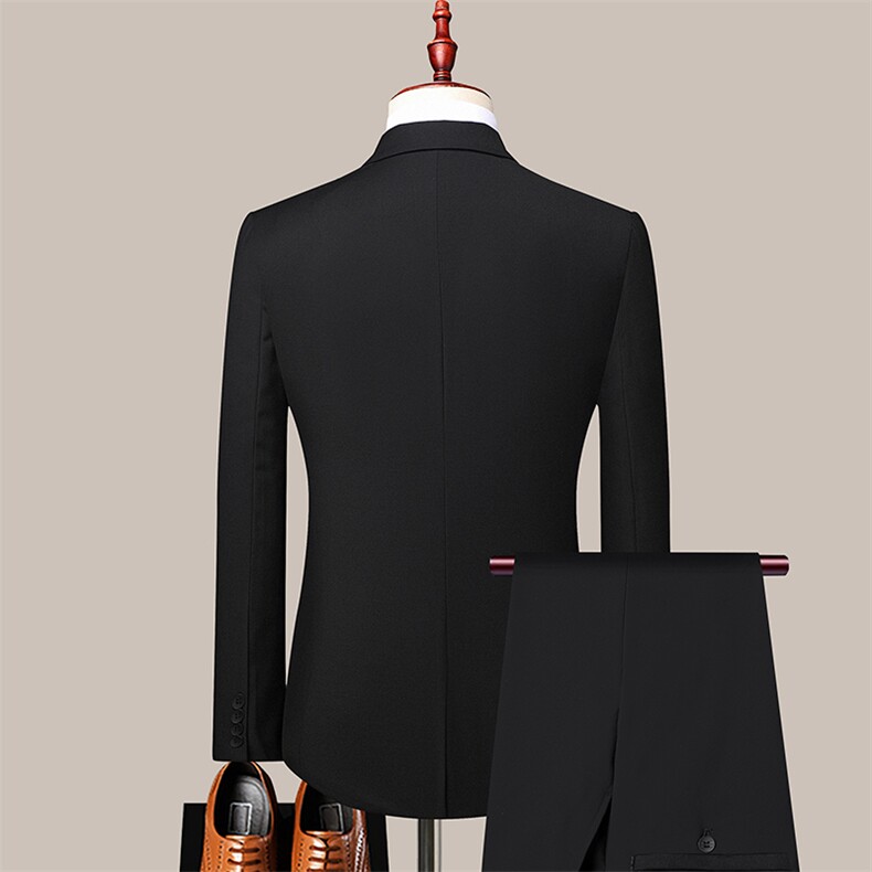 GDN8221男士2021秋季西服礼服西装修身商务休闲男装三件套装P195,男装西服套装,电商B360