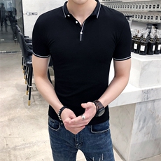 Polo衫2021年精致韩风青春流行夏季修身显瘦气质短袖短款，男装Polo衫，电商C301