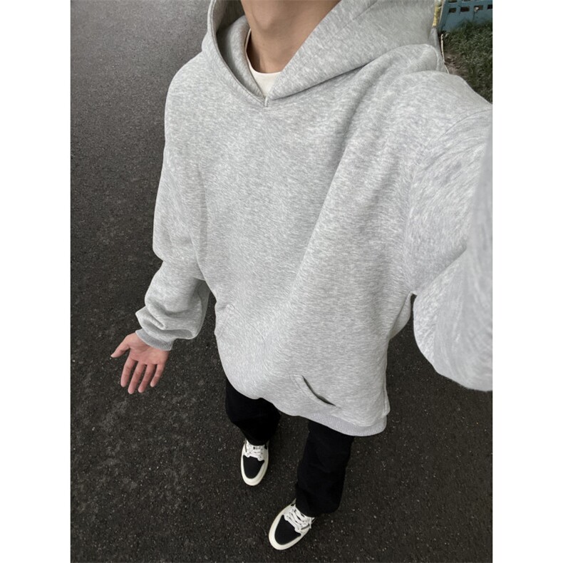 抖音得物高品质重磅400克加厚连帽开衫卫衣外套男SY625P48,男装卫衣,电商基地A086