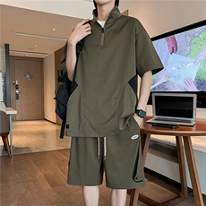 35506-P66大码控118大码夏季男士休闲套装，男装休闲套装，星座209