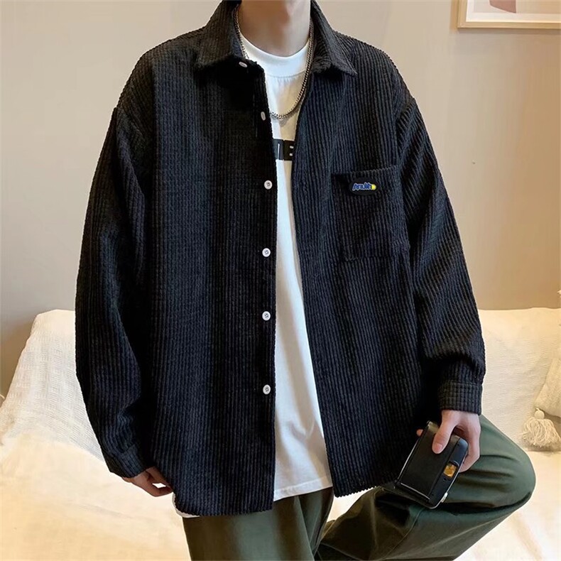 长袖衬衫男开衫外套夹克衬衫C77P45,男装衬衫,星座1116-2