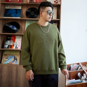 M-8XL秋季大码胖男生时尚休闲圆领个性印花卫衣男59,胖妹妹穿衣搭配小个子120斤图片