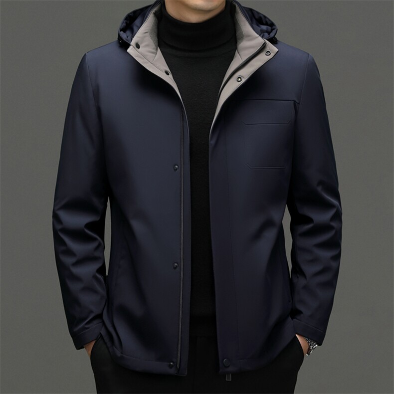 CKE1706钱塘2020-2冬季新款商务休闲厚款中年男士羽绒服P370图片