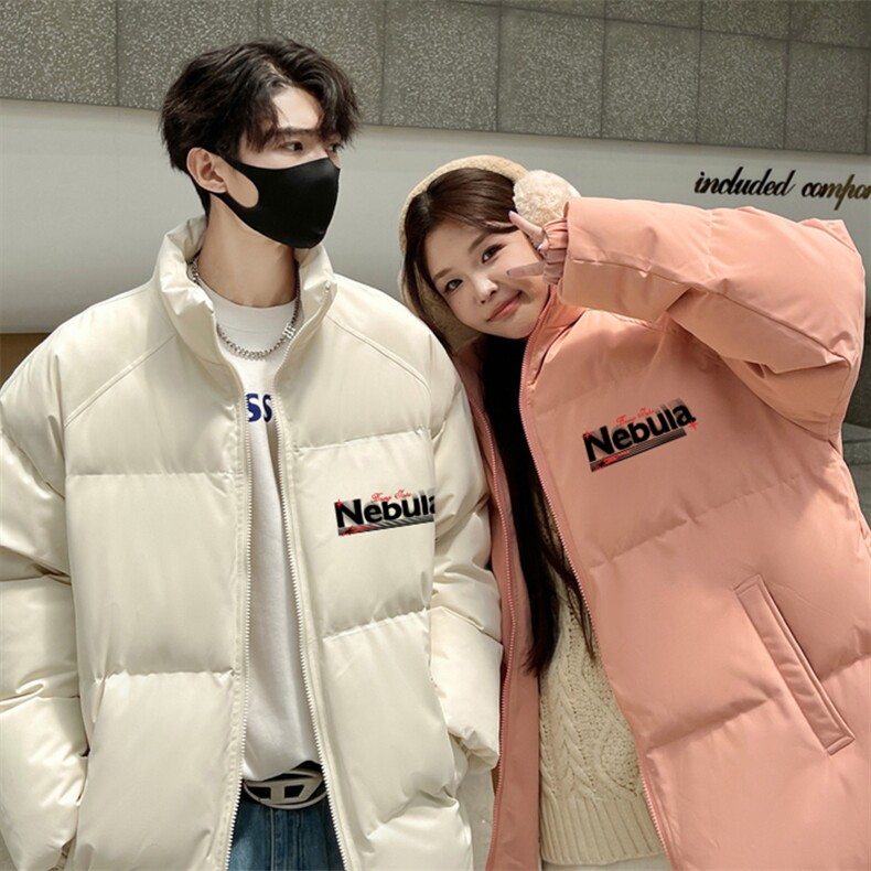 2024 冬季新款 港风情侣大码印花立领棉衣M-5X HM24549-11-特P50图片