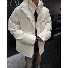 现货数据款高品质假两件PU皮棉衣美式高街外套XZ811A-MF120-P135，男装棉衣，星座811A