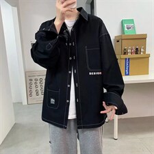 长袖衬衫春款男港风潮流C2116P40,男装衬衫,星座1116-2