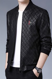 秋冬季男外套新款潮流休闲夹克男爸爸装中年外套上衣ZL10917-P150，男装夹克，电商B212（原钱塘6029）