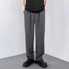 休闲西裤男韩版潮流纯色垂感帅2023夏季新款ins宽松长裤K3971-P40，男装西裤，星座412-2
