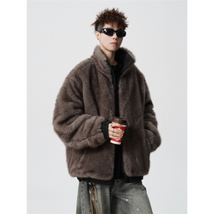 706-LK3872-P108 现货 冬季美式双面穿座山雕棉服 潮牌痞帅外套图片