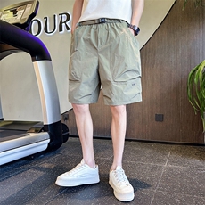 B3535067P38M-4XL爆夏季新款双层大口袋男士速干五分裤军绿，男装牛仔裤，电商B353