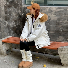 A454-P138派克服棉衣外套加厚工装大毛领棉服男女同款，男装棉衣，星座911