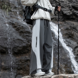 2025秋季山系户外机能拼色设计休闲冲锋裤B315-K25326-特p35控68图片