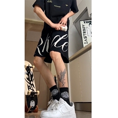 抖音品质KZ04-P48篮球五分短裤潮牌沙滩裤，男装牛仔裤，星座807