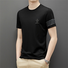 夏季新款男士短袖T恤时尚休闲条纹短袖T恤薄款半袖男装QS2070-P60，男装T恤，星座1105-3