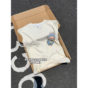 XZ809A/BXXX02/特P18/控38 美式V领坎肩背心T恤图片