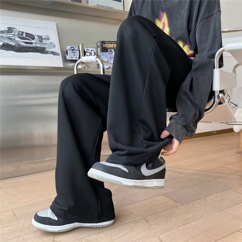 潮牌休闲长裤子男美式街头宽松抽绳束脚运动卫裤KK100-P32,男装休闲裤,星座1001-1