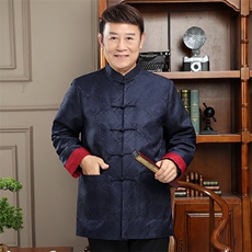 25年长货春秋风唐装外套男士中老年中式复古盘扣夹克上衣，男装夹克，钱塘723
