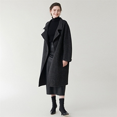 高级感双面呢羊毛大衣女装中长款2025秋冬新款韩版宽松羊毛外套，女装双面呢大衣，优远毛呢大衣