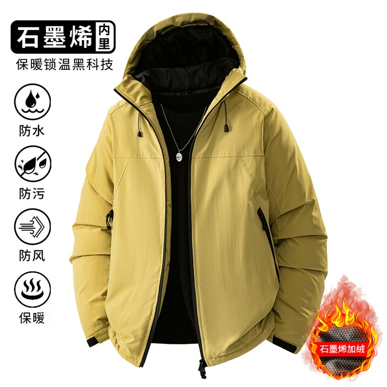 1506-1/MAT20771-加绒棉衣/P64冬季新款男士闲棉服宽松帽百搭棉衣,男装棉衣,星座1506-1