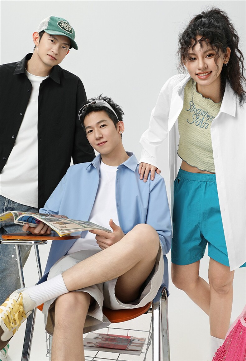 2025年秋季新款百搭男女通款夏季长袖衬衫,针织衫/毛衣,初己品牌服饰全品类供货