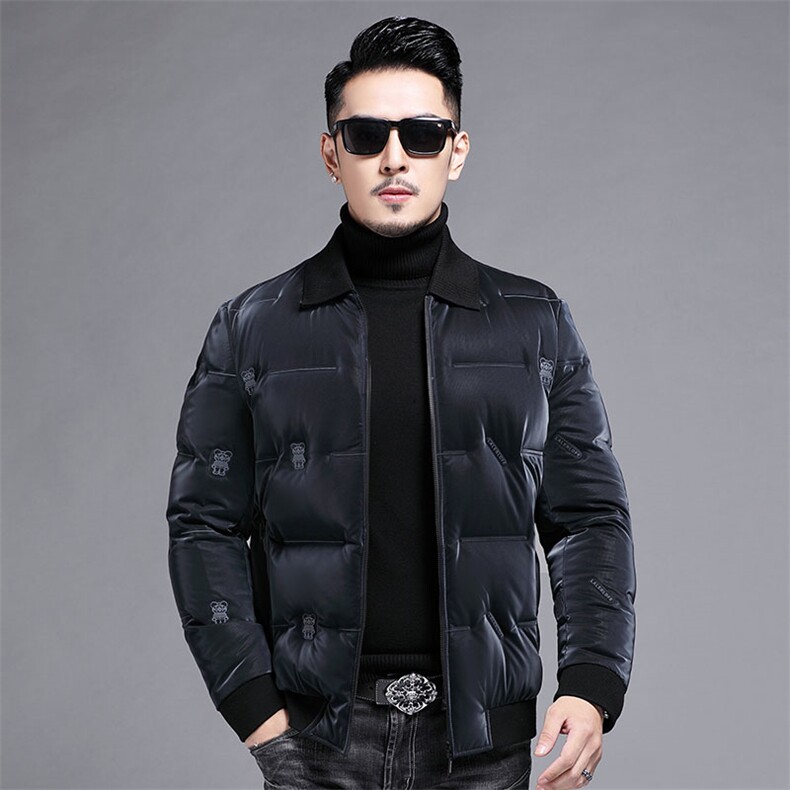 B221665钱塘2020-3冬季新款男士羽绒服小熊青年款主推90鸭绒P280,男装羽绒服,钱塘207-3