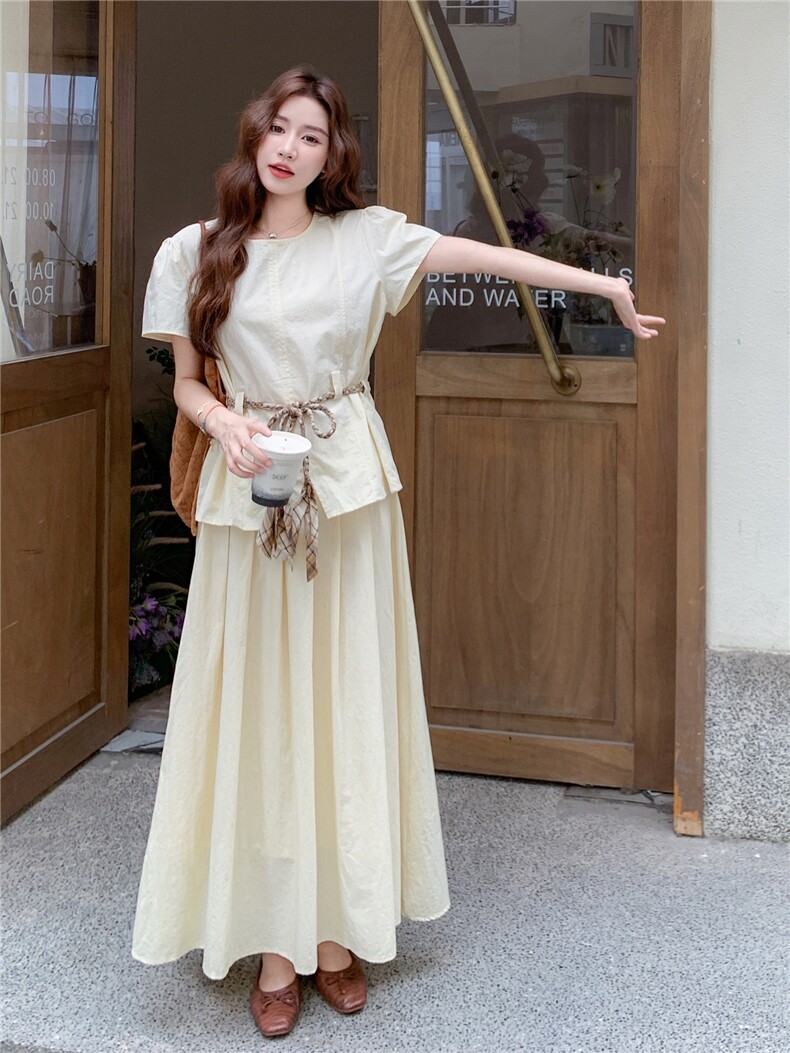 210-3275-P145-K198夏季新款小众设计韩版套装,女装套装/套裙,浙宝210（原浙宝191）
