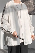 F004-P45夏季新款织带防晒衣男士大码宽松外套纯色透气控58，男装防晒衣，电商B280-1（原A049）